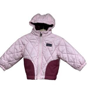 Patagonia Baby Quilted Hooded Jacket – Pink | 3M